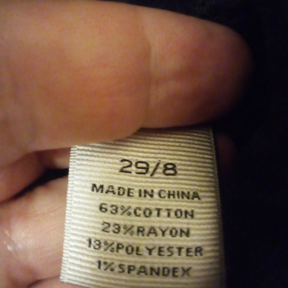 Stylus Black Skinny Jeans Stretch Size 8 - Picture 8 of 9